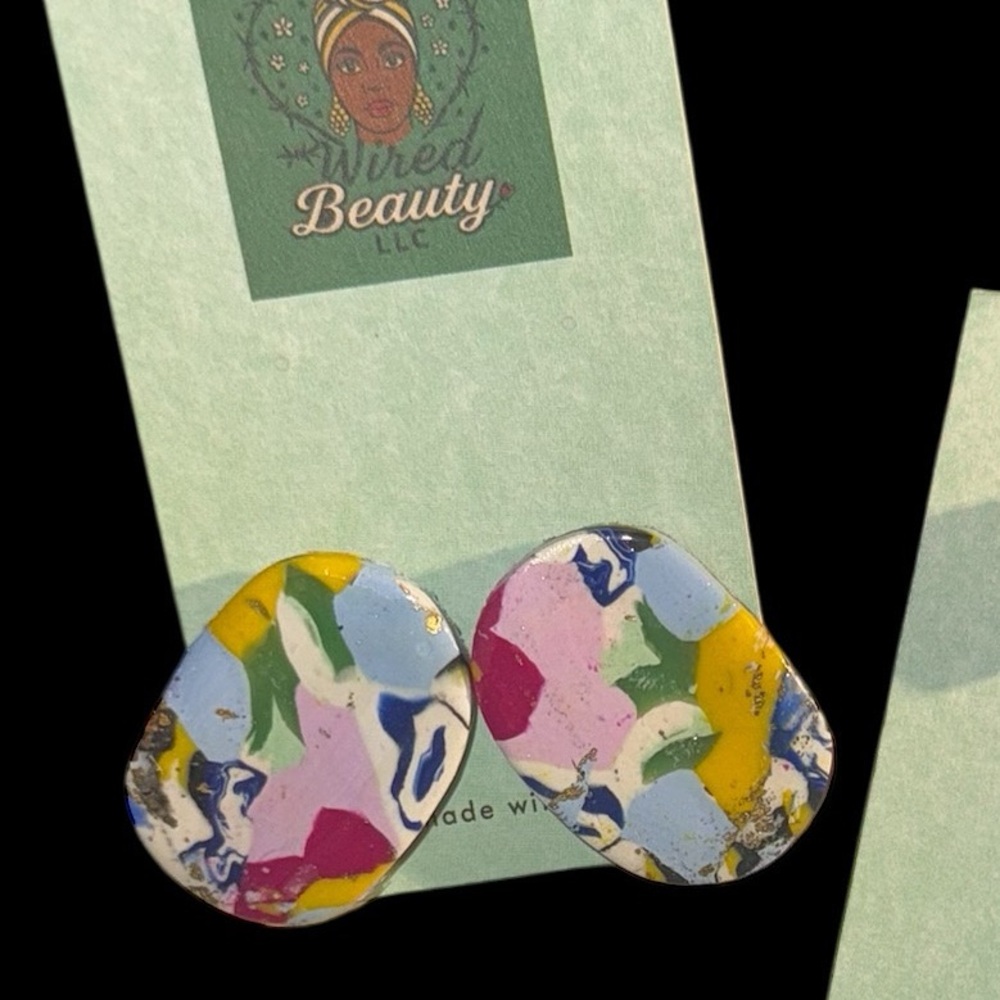 Multicolor Abstract Earrings